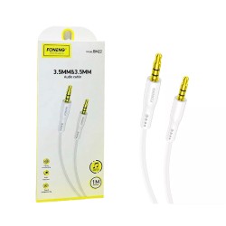 Foneng AUX Audio Cable BM22 3.5MM to 3.5MM White Foneng AUX Audio Cable BM22 3.5MM to 3.5MM White